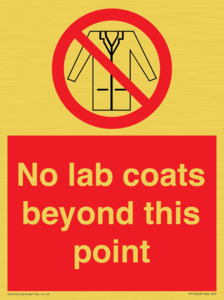 No lab coats beyond this point